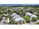 Drone view showcasing the community's location and waterfront access at 577 Vista Trail Ct, Palm Harbor, FL 34683