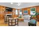 Spacious living room with wood walls, fireplace, and comfortable seating at 716 14Th Ne Ave, St Petersburg, FL 33701