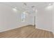 Bedroom with wood-look floors, recessed lighting, and ceiling fan at 4234 4Th S St, St Petersburg, FL 33705