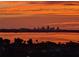 Spectacular sunset view over the city skyline and tranquil waters at 3820 Gulf Blvd # 608, St Pete Beach, FL 33706