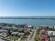 Aerial view showing home location near waterfront at 800 Madonna Blvd # B, Tierra Verde, FL 33715
