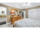 Cozy bedroom with a double bed and built-in dresser at 800 Madonna Blvd # B, Tierra Verde, FL 33715