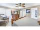 Spacious bedroom with ceiling fan and built-in dresser at 800 Madonna Blvd # B, Tierra Verde, FL 33715