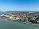 Aerial view of waterfront property with private dock and stunning water views at 800 Madonna Blvd # B, Tierra Verde, FL 33715