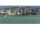 Waterfront home, aerial view showcasing its location and neighborhood at 800 Madonna Blvd # B, Tierra Verde, FL 33715