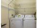 Laundry closet with washer and dryer at 1354 Azalea Dr # 1803, Dunedin, FL 34698
