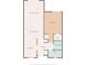 Floor plan showing a bedroom, living room, and kitchen at 1354 Azalea Dr # 1803, Dunedin, FL 34698