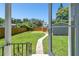 View of backyard from the porch, showing a path to the shed at 4320 3Rd N Ave, St Petersburg, FL 33713