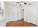 Spacious bedroom featuring hardwood floors and ample closet space at 4320 3Rd N Ave, St Petersburg, FL 33713