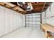 Bright garage featuring ample space and a workbench at 4320 3Rd N Ave, St Petersburg, FL 33713