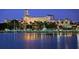 Evening view of a luxury building on the waterfront with boats at 4320 3Rd N Ave, St Petersburg, FL 33713