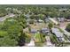 Wide aerial view of neighborhood with house and surrounding area at 4320 3Rd N Ave, St Petersburg, FL 33713
