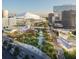 Aerial view of a modern city development with green spaces and waterway at 4320 3Rd N Ave, St Petersburg, FL 33713