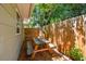 Relaxing backyard patio area with picnic table under a tree at 4320 3Rd N Ave, St Petersburg, FL 33713