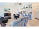 Open concept living room and kitchen area with plenty of room for entertaining at 11247 Corey Pavin Ln, San Antonio, FL 33576