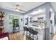 Updated kitchen featuring island and stainless steel appliances at 4984 Oxford N Ave, St Petersburg, FL 33710