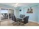 Dining room with glass table and ocean view at 5830 Midnight Pass Rd # 705, Sarasota, FL 34242