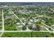 Aerial view showing home location in a residential neighborhood at 7162 Benson St, Englewood, FL 34224