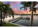 Scenic sunset view over the marina at 158 Brightwater Dr # 1, Clearwater Beach, FL 33767