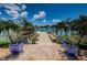 Private dock on the water with seating and beautiful views at 10109 Tarpon Dr, Treasure Island, FL 33706