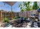Landscaped backyard with patio and grill area at 7200 Ulmerton Rd # F2, Largo, FL 33771