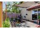 Landscaped backyard with patio and grill area at 7200 Ulmerton Rd # F2, Largo, FL 33771
