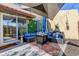 Private backyard oasis with patio furniture and fire pit at 7200 Ulmerton Rd # F2, Largo, FL 33771