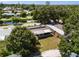 Aerial view of house, backyard, and solar panels at 5575 6Th N Ave, St Petersburg, FL 33710