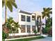 Modern two-story home with sleek design and landscaping at 5701 Bowen Daniel Dr. # 1 Villa, Tampa, FL 33616