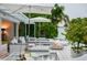 Luxurious backyard area with a pool, outdoor seating, and a cozy fire pit, ideal for entertaining at 440 64Th Ave, St Pete Beach, FL 33706
