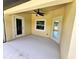 Covered patio, perfect for outdoor relaxation and entertaining at 1495 Robwood Ter, North Port, FL 34288