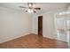 Bedroom with wood flooring and a closet at 4244 Tamargo Dr, New Port Richey, FL 34652