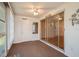 Sunroom with sliding glass doors and mirror at 4244 Tamargo Dr, New Port Richey, FL 34652