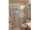 Bathroom with shower and toilet at 2367 N Bentley Dr, Palm Harbor, FL 34684