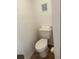 Small bathroom with toilet and wall mounted vanity at 1245 S Martin Luther King Jr Ave # 304, Clearwater, FL 33756
