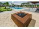 Modern fire pit perfect for outdoor gatherings at 12610 Rangeland Blvd, Odessa, FL 33556