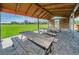 Community pavilion with picnic tables and grassy area at 12610 Rangeland Blvd, Odessa, FL 33556