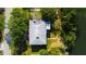 Direct overhead aerial view of house at 904 Bayshore Dr, Terra Ceia, FL 34250