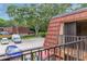 Balcony view of parking lot and neighboring building at 707 1St Ct, Palm Harbor, FL 34684