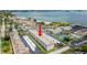 Stunning aerial view of condo community near the beach with water views and convenient parking at 3128 59Th S St # 214, Gulfport, FL 33707