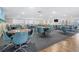 Spacious meeting room with tables and chairs, perfect for community events and gatherings at 3128 59Th S St # 214, Gulfport, FL 33707