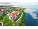 Aerial view of condo complex near the water at 308 Mariner Dr # 308, Tarpon Springs, FL 34689
