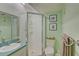 Updated bathroom with a shower stall and a vanity at 308 Mariner Dr # 308, Tarpon Springs, FL 34689