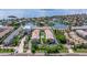 Aerial view of community with pool and convenient access to the waterfront at 465 Pinellas Bayway S # 307, Tierra Verde, FL 33715