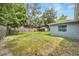 Backyard with shed and large grassy area at 10837 109Th N St, Seminole, FL 33778