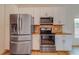 Modern kitchen with stainless steel appliances and granite countertops at 1950 Lillian Ave, Tarpon Springs, FL 34689