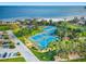 Well-maintained tennis courts with a beautiful waterfront view at 1200 N Shore Ne Dr # 301, St Petersburg, FL 33701