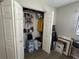 Spacious bedroom closet with shelving and hanging space at 1604 Whitebridge Dr # A, Palm Harbor, FL 34684