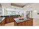Open-concept kitchen with a breakfast bar and scenic views at 19820 Gulf Blvd # 401, Indian Shores, FL 33785