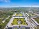 Aerial view of community, highlighting Unit #114, downtown St. Petersburg, and Tropicana Field at 5095 Bay Ne St # 114, St Petersburg, FL 33703